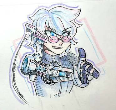 wildcard, drawn by dubiousdisc, Art Fight 2025