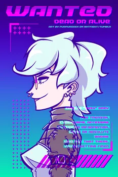 Wanted, drawn by purpurosea, Art Fight 2025