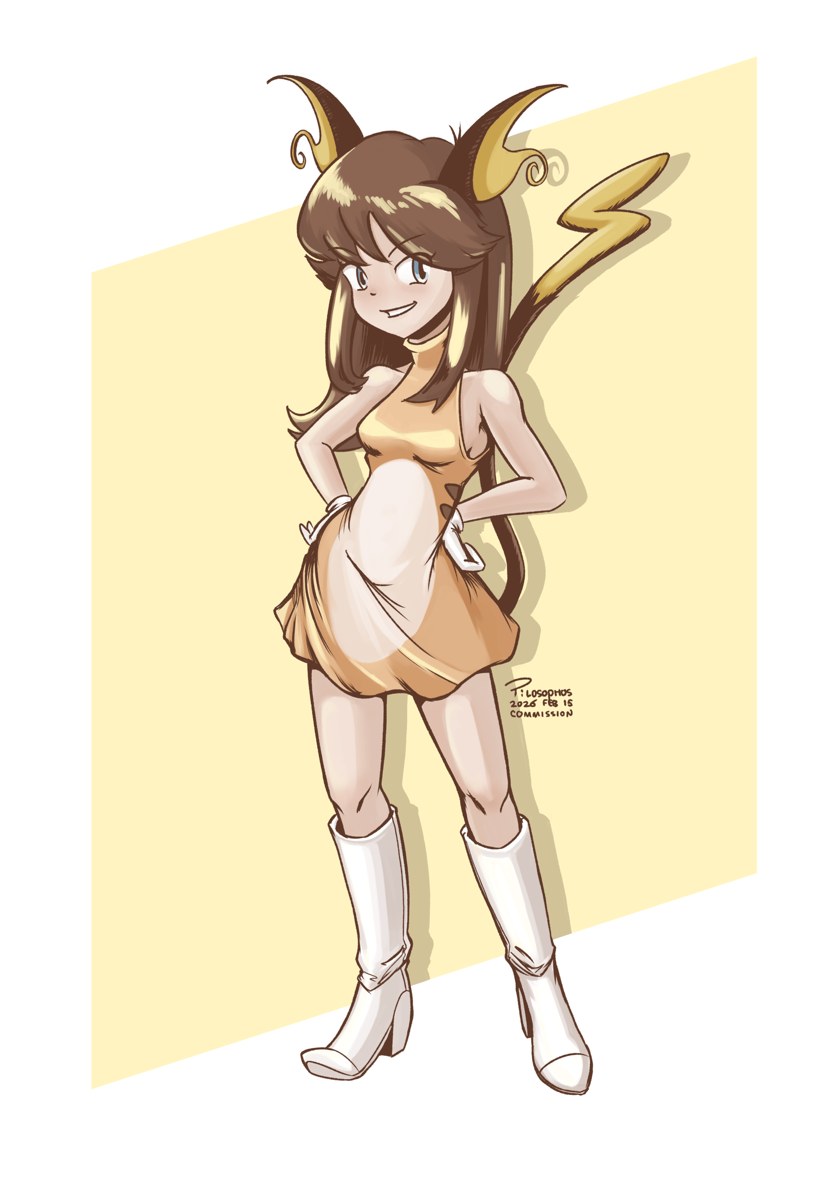 Raichu Green (commission)