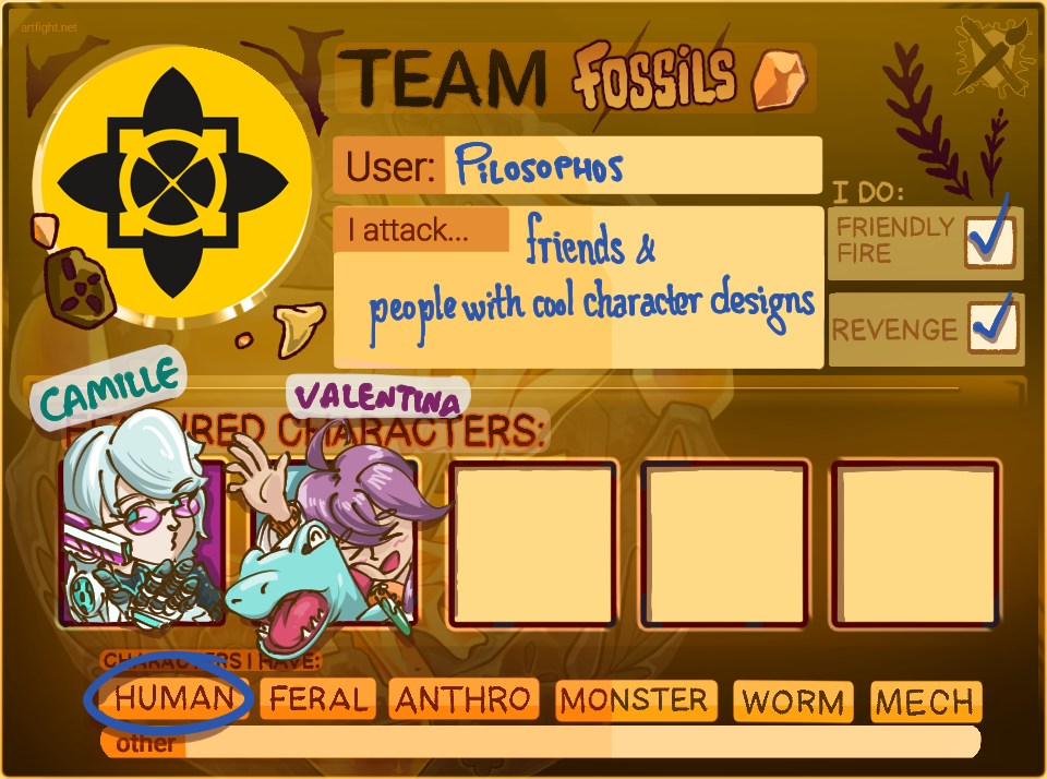2025 Art Fight Card