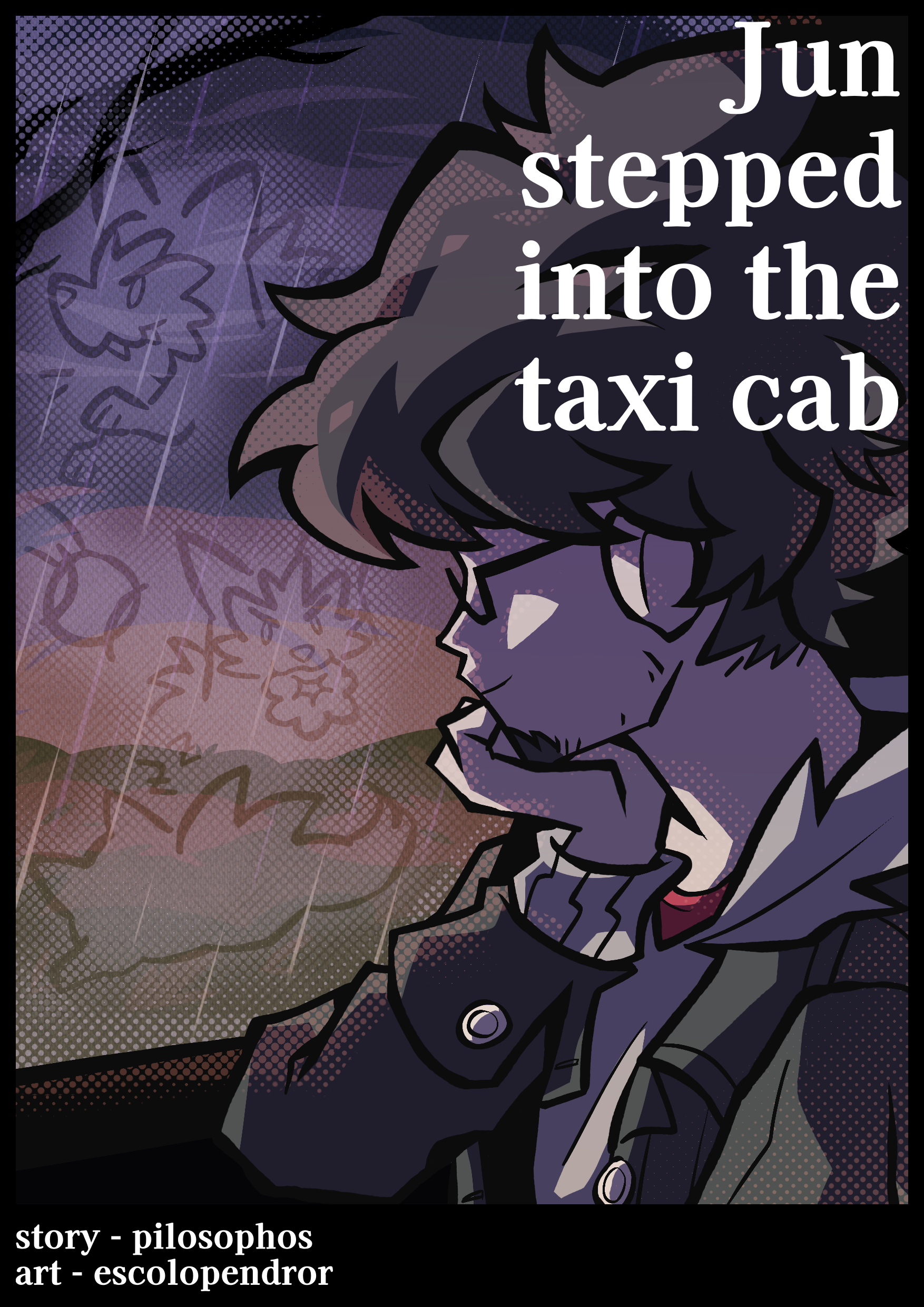 Jun stepped into the taxi cab. (Bulbabang illustration)