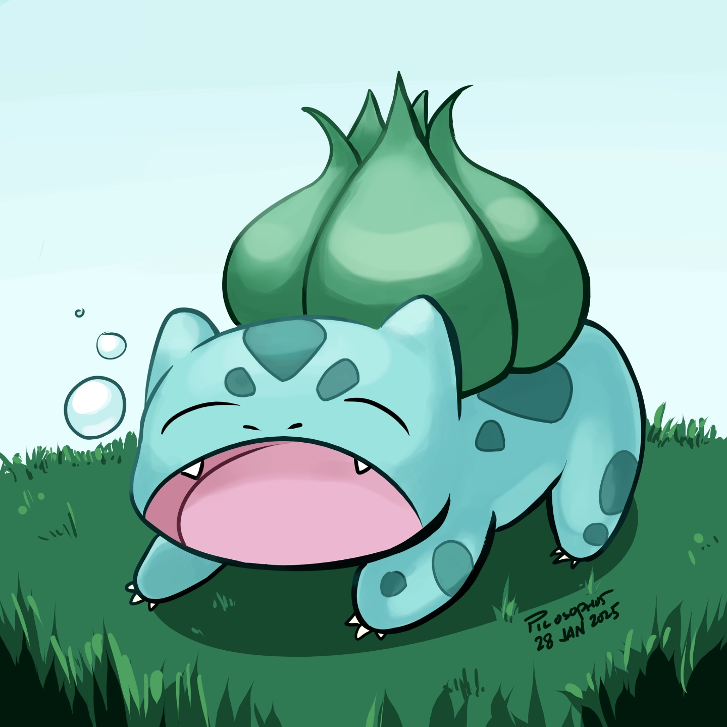 Bulbasaur Yawn