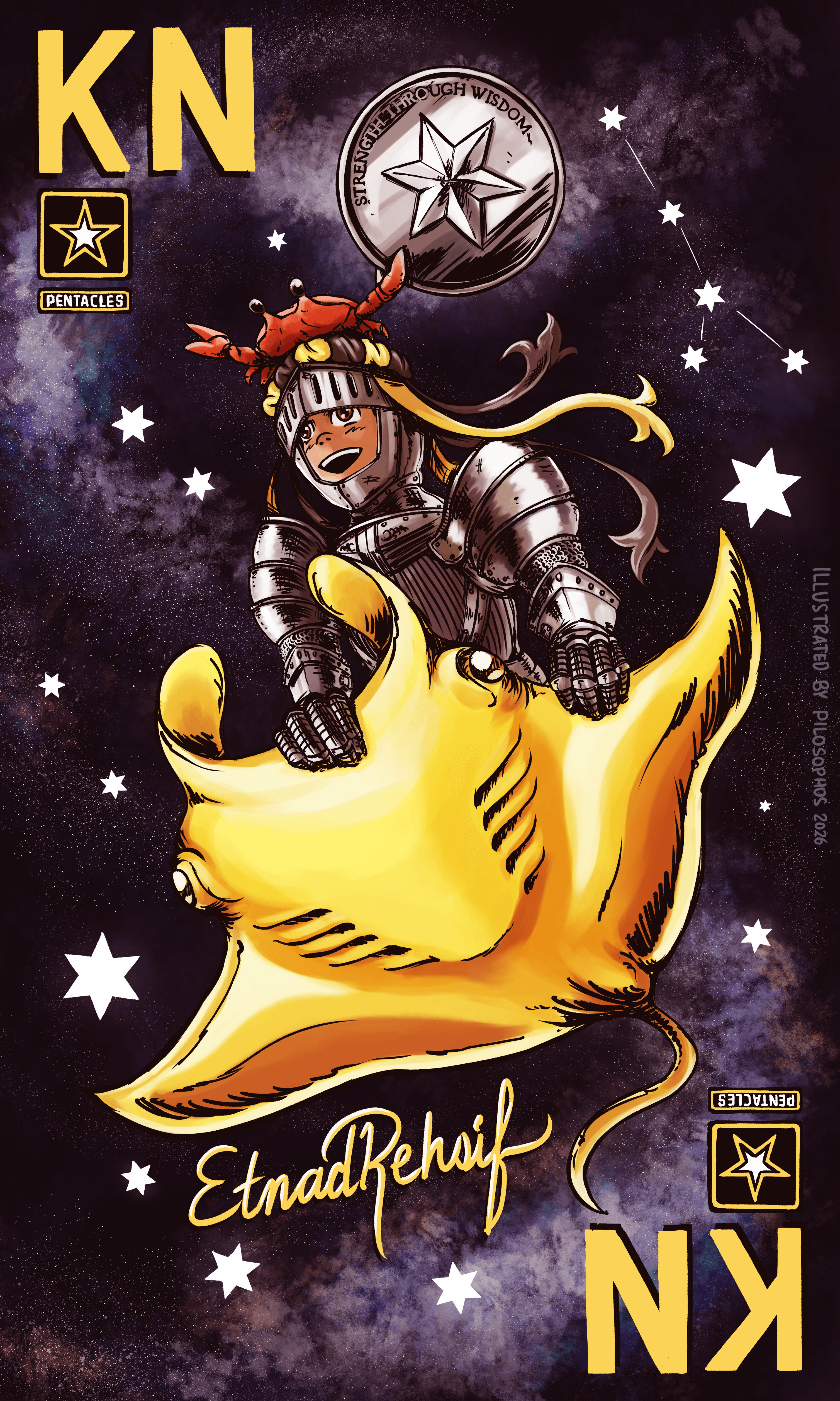Knight of Pentacles (Commission, CMYK)