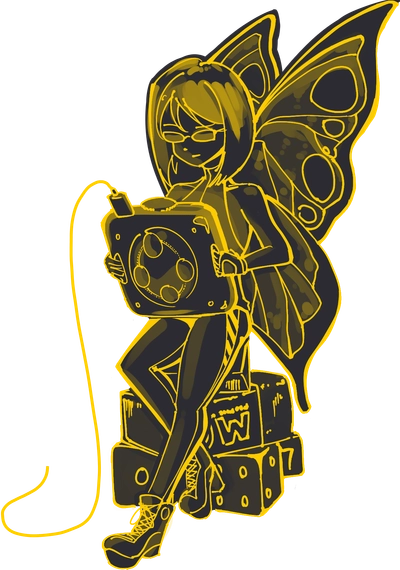 A drawing of a faerie by pilosophos