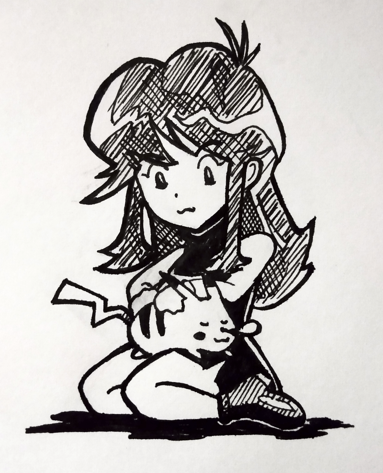Green And Pikachu