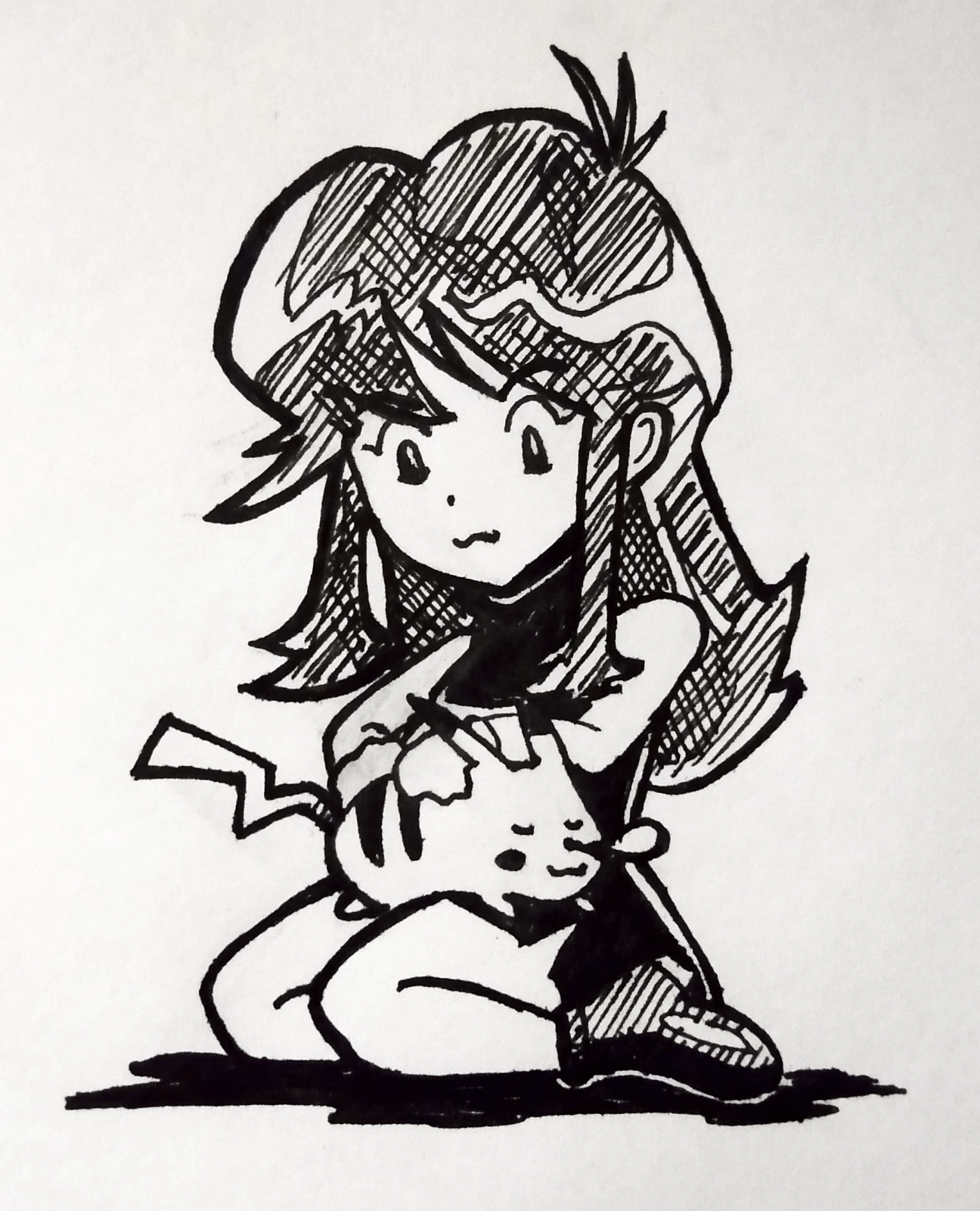 Green And Pikachu