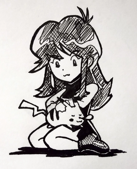 Green And Pikachu