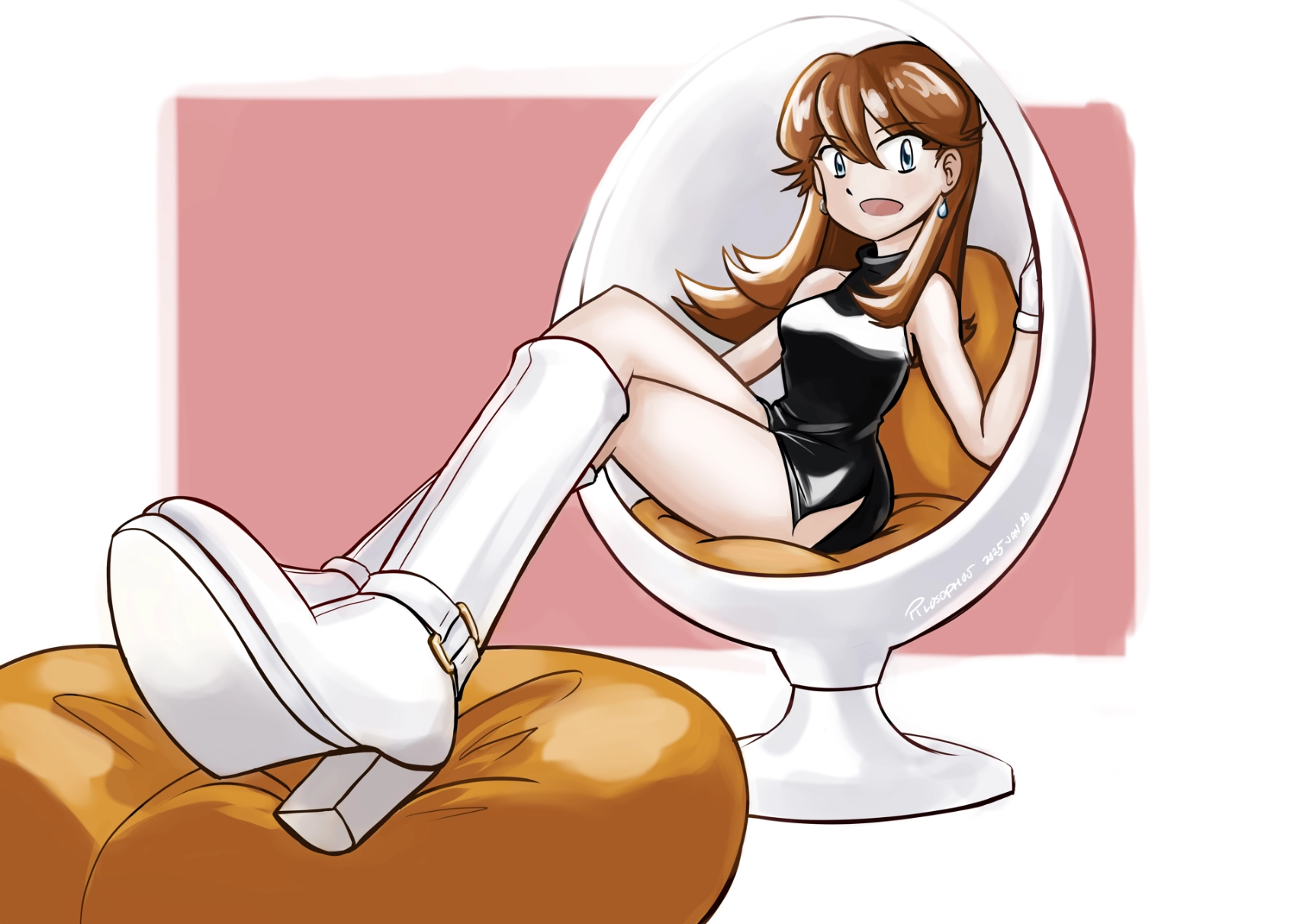 Green in an Egg Chair