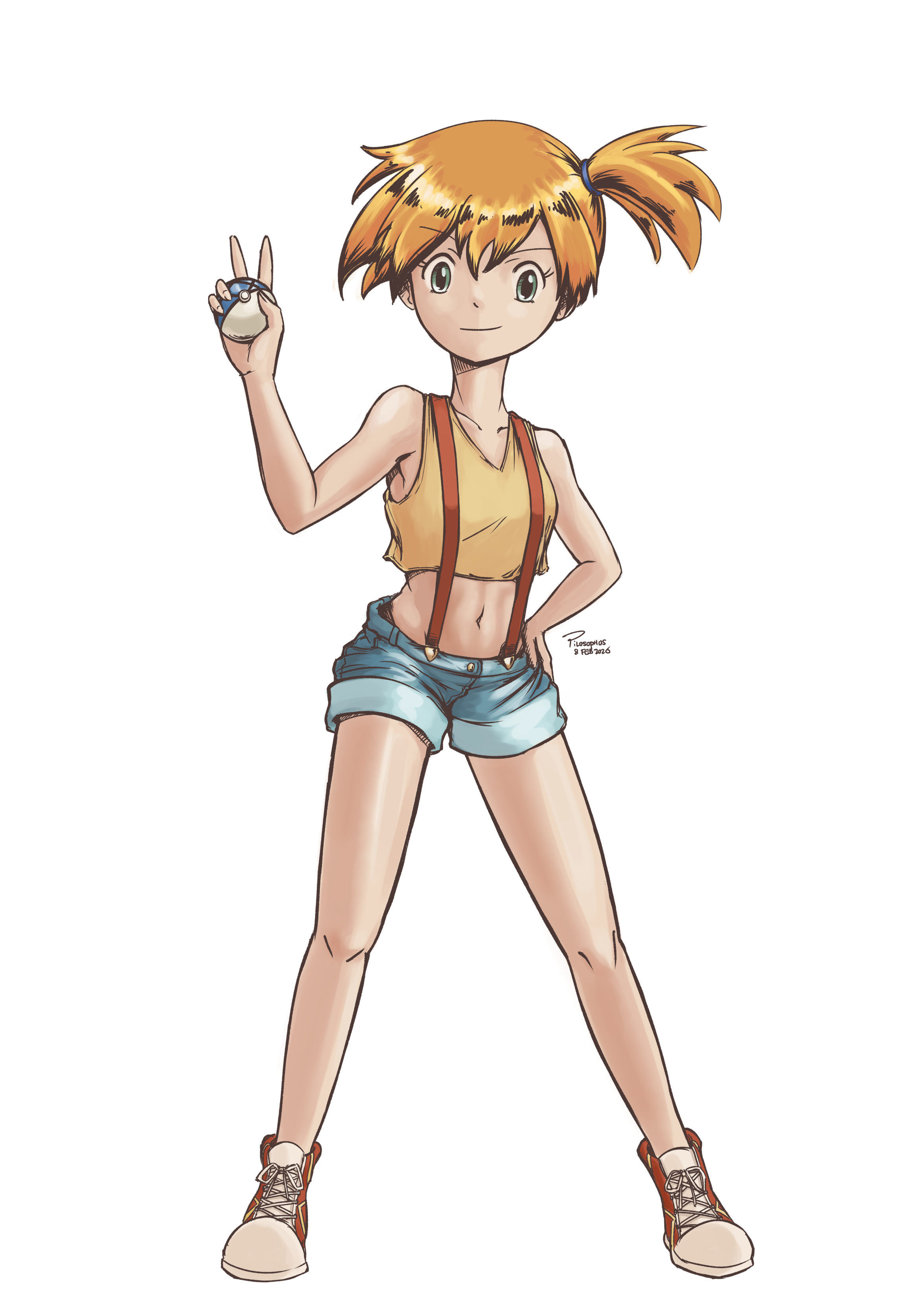 Misty in Zapdos Magazine (Transparent BG)