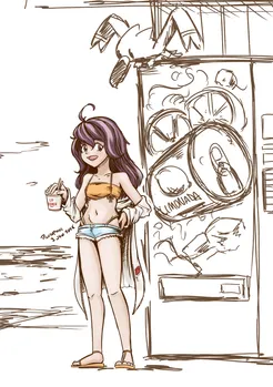 Val on Vacation, drawn July 3, 2026