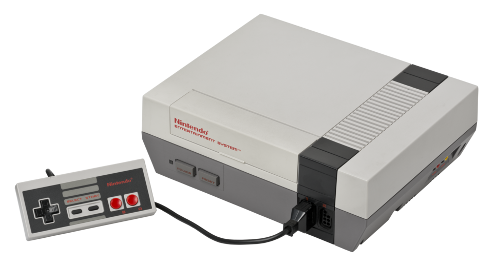 A picture of the legendary Nintendo Entertainment System, or NES.