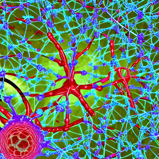 Simulation of neurons in a brain